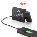 Hama Plus Charge Digital alarm clock Black