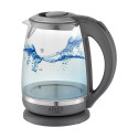 Adler AD 1286 electric kettle 2 L 2200 W Grey, Transparent