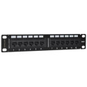 Intellinet Patch Panel, Cat6, 10&quot;, UTP, 1U, 12-Port, Black