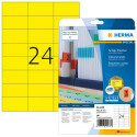 HERMA Coloured Labels A4 70x37 mm yellow paper matt 480 pcs.