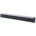 Intellinet 19&quot; 1U Rackmount 8-Output C19 Power Distribution Unit (PDU), With Removable Powe