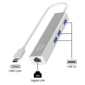 LevelOne Gigabit USB-C Network Adapter with USB Hub