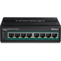 Trendnet TI-PG80B network switch Gigabit Ethernet (10/100/1000) Power over Ethernet (PoE) Black