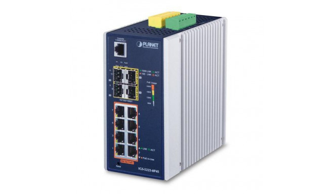 PLANET IGS-5225-8P4S network switch Managed L2+ Gigabit Ethernet (10/100/1000) Power over Ethernet (