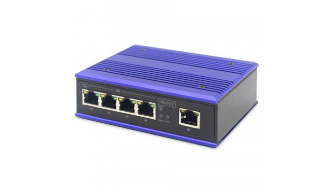 ASSMANN Electronic DN-651118 network switch Gigabit Ethernet (10/100/1000) Black, Blue