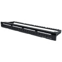 Intellinet Patch Panel, Blank, 1U, 24-Port, Black