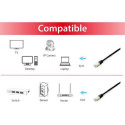 Equip Cat.6A Platinum S/FTP Patch Cable, 20m, Black