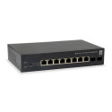 LevelOne 10-Port Web Smart Gigabit PoE Switch, 8 PoE Outputs, 2 x Gigabit SFP, 70W