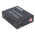 Intellinet Gigabit PoE+ Media Converter, 1 x 1000Base-T RJ45 Port to 1 x SFP Port, PoE+ Injector