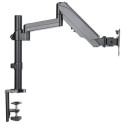 Manhattan TV &amp; Monitor Mount, Desk, Full Motion (Gas Spring), 1 screen, Screen Sizes: 10-27&