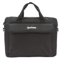 Manhattan London Laptop Bag 14.1", Top Loader, Black, LOW COST, Accessories Pocket, Shoulde