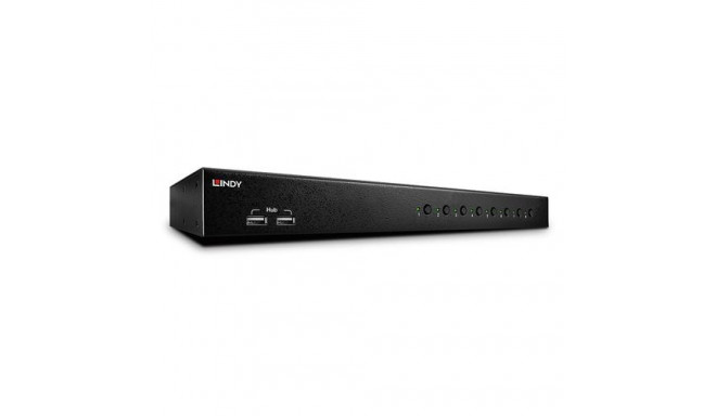 Lindy 8 Port DVI-I Single Link, USB 2.0 and Audio KVM Switch Pro