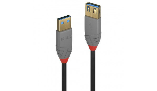 Lindy 2m USB 3.2 Type A Extension Cable, 5Gbps, Anthra Line