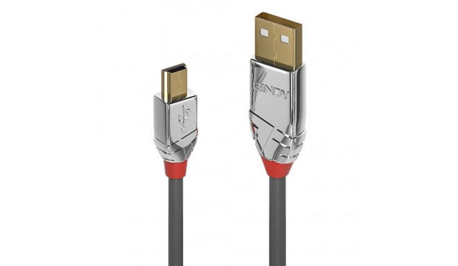 Lindy 7.5m USB 2.0 Type A to Mini-B Cable, Cromo Line