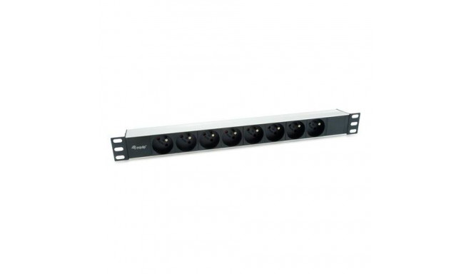 Equip 333313 power distribution unit (PDU) 8 AC outlet(s) 1U Black, Silver