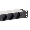 Equip 8-Outlet German Power Distribution Unit, Aluminum Shell