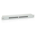 Equip 16-Port Cat.6 Shielded Patch Panel, Light Grey