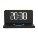 Terratec ChargeAir Digital alarm clock Black, Yellow