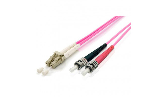 Equip LC/ST Fiber Optic Patch Cable, OM4, 3m