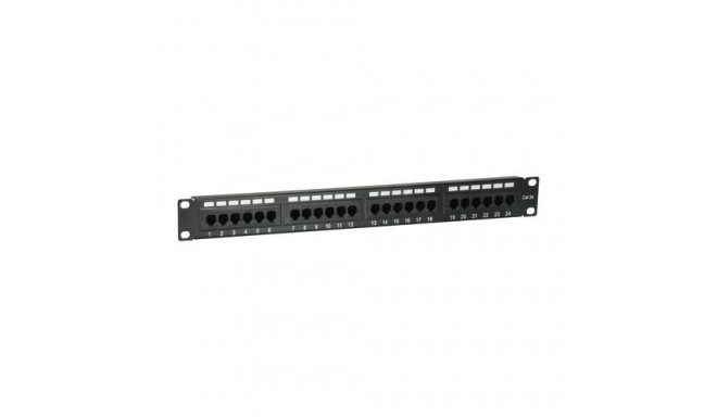 Equip 24-Port Cat.5e Unshielded Patch Panel, Black