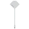 Manhattan Mini DisplayPort 1.2 to HDMI, DVI and VGA Adapter Cable (3-in-1), 25cm, White, Male to Fem