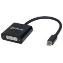 Manhattan Mini DisplayPort 1.2a to DVI-I Dual-Link Adapter Cable (Clearance Pricing), 4K@30Hz, Activ