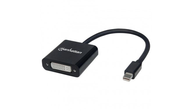Manhattan Mini DisplayPort 1.2a to DVI-I Dual-Link Adapter Cable (Clearance Pricing), 4K@30Hz, Activ