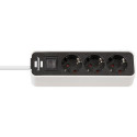 Brennenstuhl 1153230020 power extension 1.5 m 3 AC outlet(s) Indoor Black, White