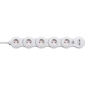 Brennenstuhl Vario power extension 1.4 m 5 AC outlet(s) Indoor White