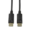 LogiLink CV0076 DisplayPort cable 7.5 m Black