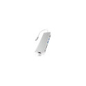 ICY BOX IB-DK4034-CPD Wired USB 3.2 Gen 1 (3.1 Gen 1) Type-C Silver, White