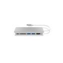 ICY BOX IB-DK4034-CPD Wired USB 3.2 Gen 1 (3.1 Gen 1) Type-C Silver, White