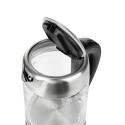 Adler AD 1247 NEW electric kettle 1.7 L 2200 W Hazelnut, Stainless steel, Transparent