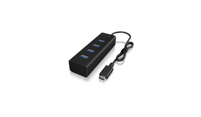 ICY BOX IB-HUB1409-C3 USB 3.2 Gen 1 (3.1 Gen 1) Type-C 5000 Mbit/s Black