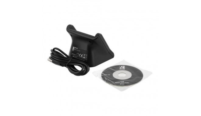 Deltaco UCR-156 smart card reader Indoor/outdoor USB USB 2.0 Black