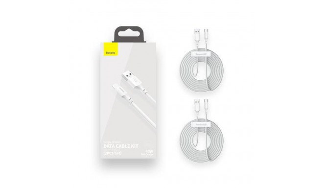 Baseus TZCATZJ-02 USB cable 1.5 m USB A USB C White