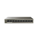 Tenda TEF1110P-8-63W network switch Unmanaged Fast Ethernet (10/100) Power over Ethernet (PoE) Black