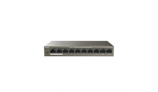 Tenda TEF1110P-8-63W network switch Unmanaged Fast Ethernet (10/100) Power over Ethernet (PoE) Black