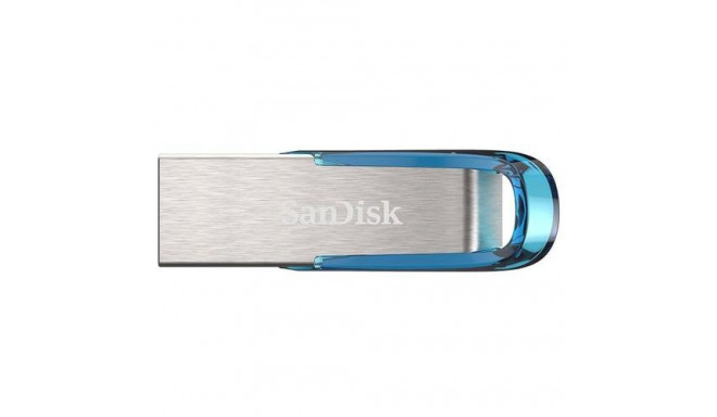 SanDisk Ultra Flair USB flash drive 64 GB USB Type-A 3.2 Gen 1 (3.1 Gen 1) Blue, Silver