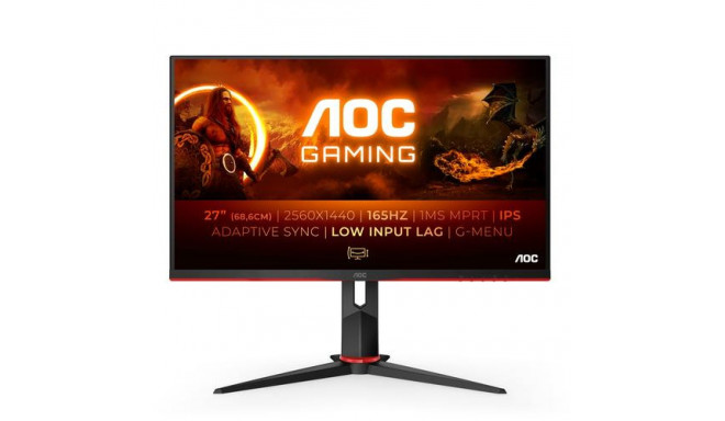 AOC Q27G2S/EU computer monitor 68.6 cm (27&quot;) 2560 x 1440 pixels Quad HD LED Black, Red