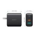 AUKEY PA-D5 mobile device charger Universal Black AC Fast charging Indoor