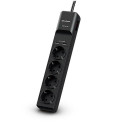 CyberPower P0420SUD0-DE surge protector Black 4 AC outlet(s) 200 - 250 V 1.8 m