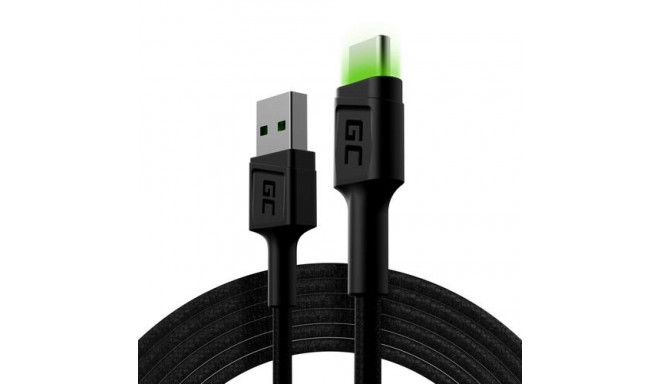 Green Cell KABGC13 USB cable USB 2.0 2 m USB A USB C Black