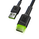 Green Cell KABGC13 USB cable USB 2.0 2 m USB A USB C Black