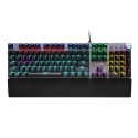 iBox AURORA K-3 keyboard Gaming USB QWERTY Black, Silver