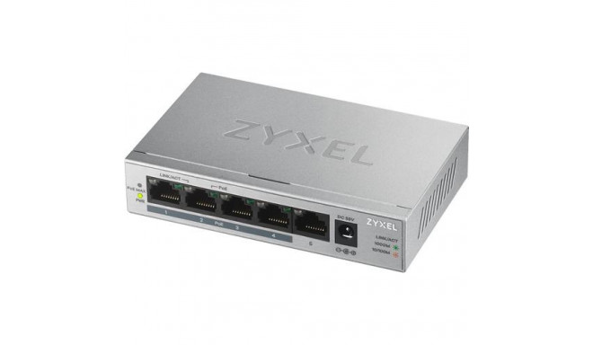 Zyxel GS1005HP Unmanaged Gigabit Ethernet (10/100/1000) Power over Ethernet (PoE) Silver