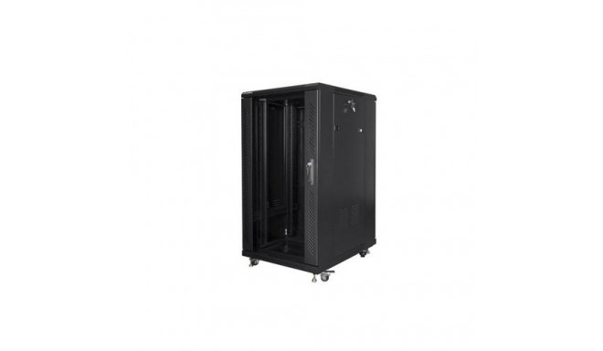 Lanberg FF01-6822-12B rack cabinet 22U Freestanding rack Black