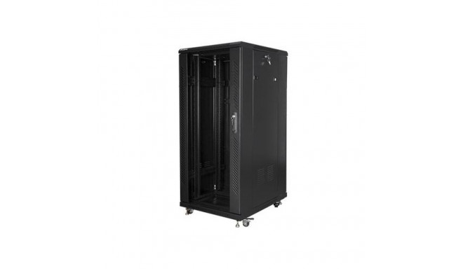 Lanberg FF01-6827-12B rack cabinet 27U Freestanding rack Black