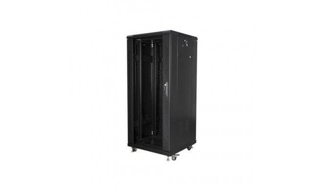 Lanberg FF01-6627-12B rack cabinet 27U Freestanding rack Black