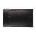 Extralink Rackmount cabinet 6U 600x600 Black wall mounted